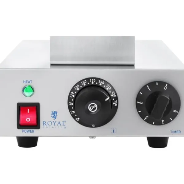 Vaffelmaskine boble vaffelmaskine 1415W Royal Catering RCWM-1400-B New