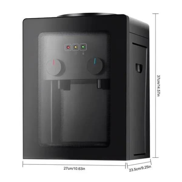 Vanddispenser - Bordmodel - Koldt & Varmt Vand - 220V 50Hz - Opvarmning 550W, Køling 75W - PP-kabinet - Sort Discount