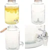 Beholdere Til Mad & Drikkevarer>Vanddispenser XXL med tappehane gennemsigtig 8 l glas - Vanddispenser - Vanddispensere - Home & Living