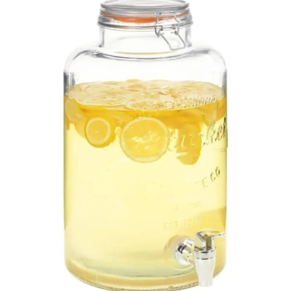 Beholdere Til Mad & Drikkevarer>Vanddispenser XXL med tappehane gennemsigtig 8 l glas - Vanddispenser - Vanddispensere - Home & Living