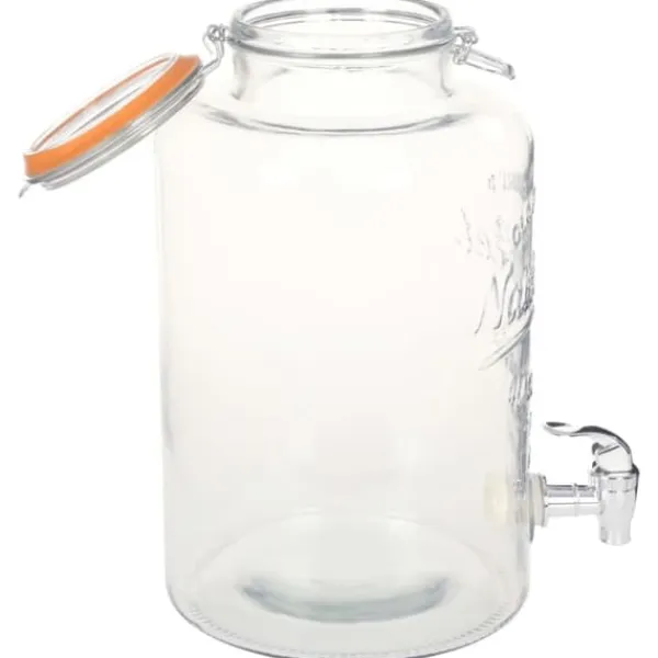 Beholdere Til Mad & Drikkevarer>Vanddispenser XXL med tappehane gennemsigtig 8 l glas - Vanddispenser - Vanddispensere - Home & Living