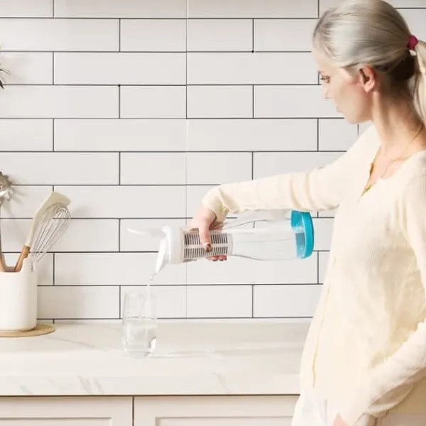 Vandfilterkande i Glas, 6 Kop, Vandfiltreringskande 211 Gallon, Høj Filtreringseffektivitet Hot