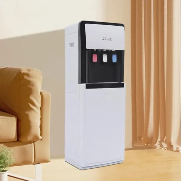 Vandkøler Dispenser, Varmt og Koldt Vand, Bundbelastet Design,HVID Best