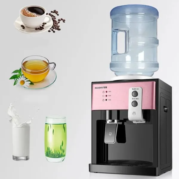 Vandkølere>Vandkøler og dispenser, bordmodel, topfyldt, varm & kold, 3,0 L tank, multifarvet