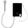 Vandvarmere>Vandvarmer - Elektrisk med håndbruser - Effekt 6500 W - LED-display - Temperatur 30–55 °C - Vægmonteret - Sort