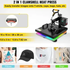 Damppresser>Varmepresse maskine, 38*38CM, Multifunktionel