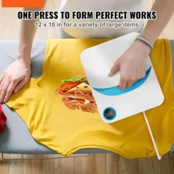 Damprensere>Varmepræser 12 x 10, bærbar Easy Press, sublimationsoverførsel, DIY T-shirt, hurtig opvarmning, digital temperaturkontrol