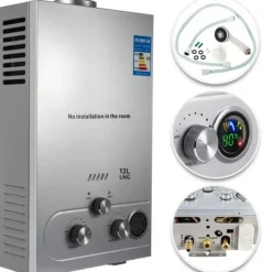 Vandvarmere>Varmtvandsbeholder, Øjeblikkelig Opvarmning, Væghængt Design,12L 24KW