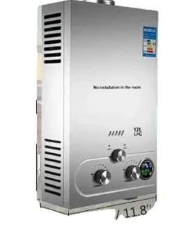 Varmtvandsbeholder, Rustfrit Stål, Væghængt Design,12 L 36KW Outlet