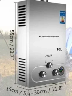 Varmtvandsbeholder, uden tank, rustfrit stål,10 L 20KW Online