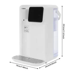 Varmtvandsdispenser - Bordmodel vandkoger - 3 l - 2200 W - LED-display - Justerbar temperatur - Hurtig opvarmning - Hvid New