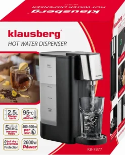 Varmtvandsdispenser fordeler 2,5L KLAUSBERG KB-7877 Best