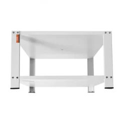 Vaskemaskiner>Vaskesokkel med opbevaringshylde, 71x71x40,6 cm, Hvid, Stål