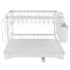 Vaskestativ, Kompakt Design, Holdbare Materialer,L, 2-niveau, Hvid Best
