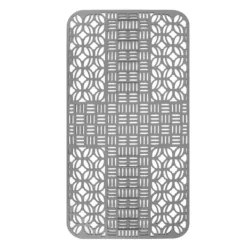 Vaskmåtter Silikone Anti-Slip Varmebestandig 66x35 cm Stor størrelse Firkantet udhulet vaskbeskytter til køkken Grå Outlet