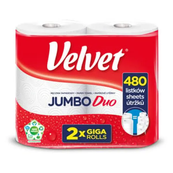 Velvet Jumbo Duo a'2 papirhåndklæde New