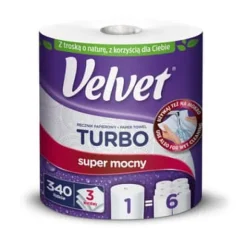 Aftørringspapir>Velvet Turbo papirhåndklæde 1 stk.