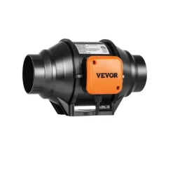 VEVOR Inline Duct Fan, Energi Effektiv EC Motor, 205 CFM Luftstrøm,AC 4tommer Online