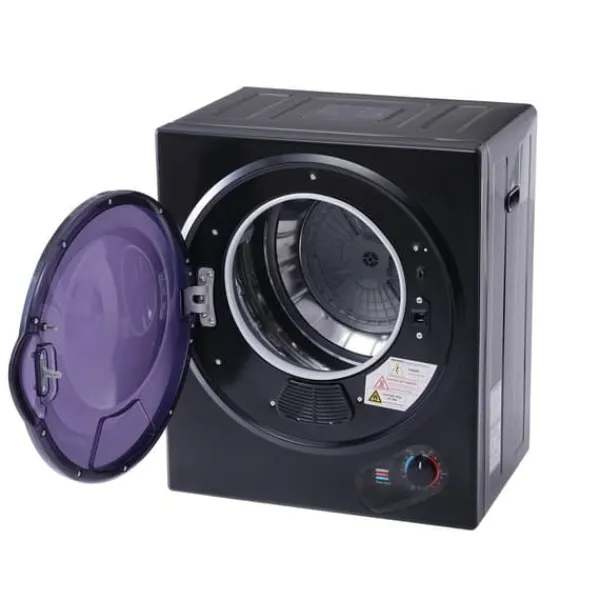 Væghængt tørretumbler 2,5 kg, 200 min timer, dobbeltfilter, PTC-keramik, rustfri, 65°C