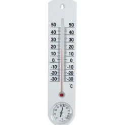 Vægmonteret termometer hygrometer analog rum indendørs udendørs Outlet