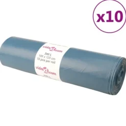 vidaXL Skraldeposer>affaldsposer 100 stk. 240 l blå - Skraldeposer
