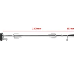 vidaXL BBQ-rotisserispyd med motor stål 1.200 mm - Stegeovne & rotisserier Clearance