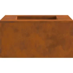 vidaXL Bålsted Brun 60 x 60 x 30 cm Forvitret stål Clearance