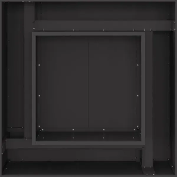 vidaXL Terrassevarmere>Bålsted Sort 80 x 80 x 40 cm Koldvalset stål