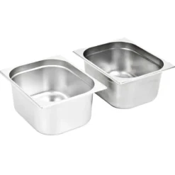 vidaXL gastronorm beholder 2 stk. GN 1/2 150 mm rustfrit stål - Varmebordspander Discount