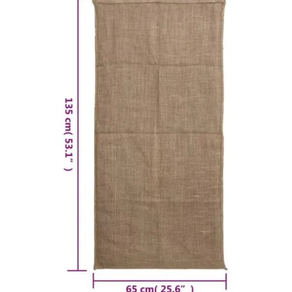 vidaXL Madopbevaringsposer>jutesække 30 stk. 65x135 cm 100 % jute 220 g/m2 - Kufferter & tasker