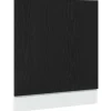 vidaXL Opvaskemaskiner>opvaskemaskinepanel "Lyon" sort eg 60x1,5x67 cm konstrueret træ