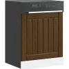 vidaXL opvaskemaskinepanel Lucca konstrueret træ brun egetræ Clearance