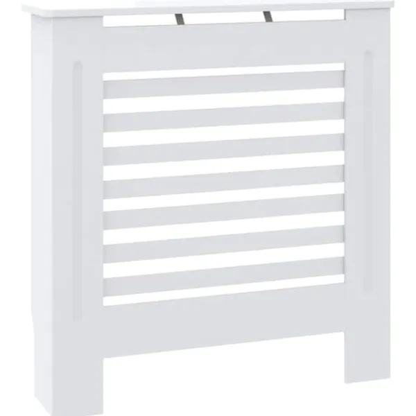 vidaXL Radiatorer>radiatorskjuler 78 cm MDF hvid - Radiatorer – tilbehør