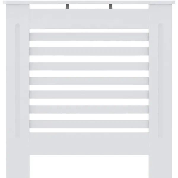 vidaXL Radiatorer>radiatorskjuler 78 cm MDF hvid - Radiatorer – tilbehør