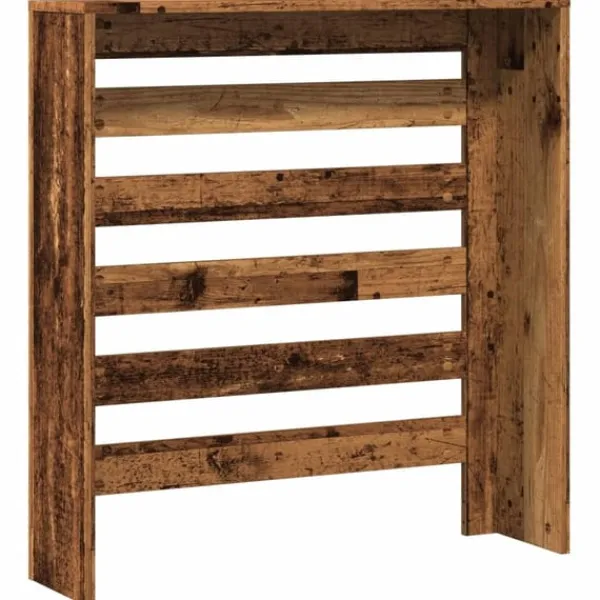 vidaXL Radiatorer>radiatorskjuler 78x20x82 cm konstrueret træ antikt træ