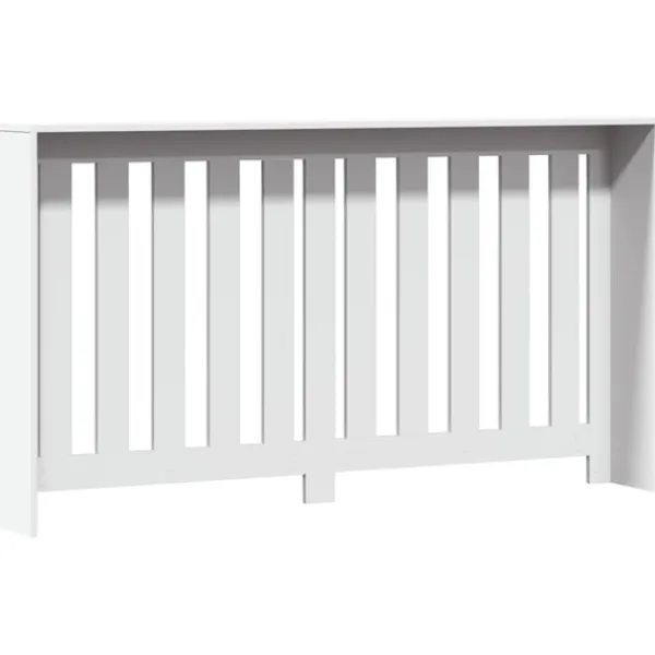vidaXL Radiatorer>radiatorskjuler 149x20x82 cm konstrueret træ hvid