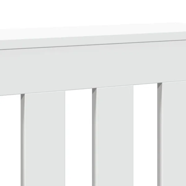 vidaXL Radiatorer>radiatorskjuler 149x20x82 cm konstrueret træ hvid