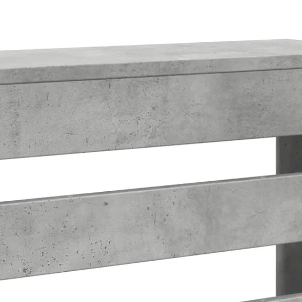 vidaXL radiatorskjuler 175x20x82 cm konstrueret træ betongrå Outlet
