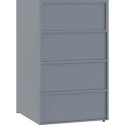 vidaXL skraldespandsskjuler 345x79x117 cm 5 rum stål grå Discount