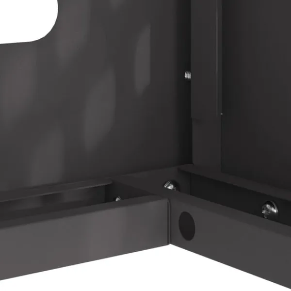 vidaXL Sort Stål 100 x 50 x 70 cm Slidstærk Airconditiondække Clearance