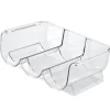 Vinarrangør Stabelbar Plastik Transparent Vandbjørneflaskeholder Til Hjemmets Fremvisning 3 Flasker Transparent Best