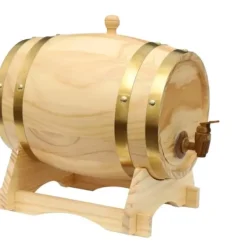 Vinfade Dispenser, Vintage Design, 5L Kapacitet,træ Discount