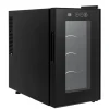 Vinkøleskabe>Vinkøleskab - Bordmodel - 8 flasker - 23 L - 8–18 °C intelligent temperaturstyring - Halvleder/Peltier-køling - LED-display - Fritstående - Sort