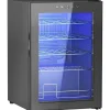 Vinkøleskab 20 flasker 53 L, 5–18 °C, kompressor, anti-UV glasdør, LED, sort