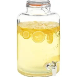 Drikkevareautomater>Vintage vanddispenser i glas - XXL med tappehane | Kapacitet: 8 liter