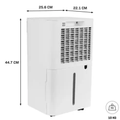 Vonroc Affugter 12L/dag | Til Rum op til 25 m² | Støjsvag & Kraftfuld | WiFi, Ionisator, Sølvionfilter, LED-display, Tørrefunktion & 2L Tank New