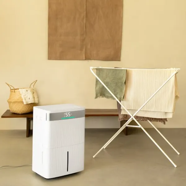 Vonroc Luftaffugtere>Affugter 40L/dag | Til rum op til 50 m² | Wi-Fi/App-styring | Sølvionfilter & Kulfilter | Støjsvag | Tørrefunktion | LED-indikator