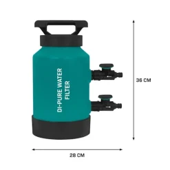 Vonroc DI Vandfilter & 20m Haveslange | Spotfri Rengøring | Inkl. 4,5L Resin & Digital TDS-Måler | Til Vinduer, Biler & Solpaneler | Inkl. Tilbehør