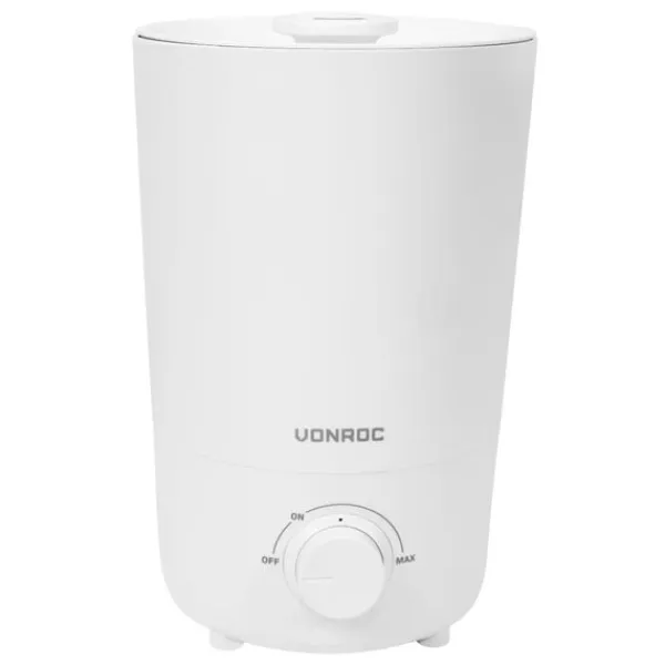 Vonroc Luftfugter 2,6 liter - ultralyd | 360° tågeudgang | Hvid Sale