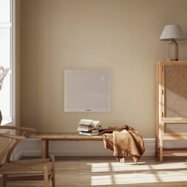 Vonroc Radiator - Elradiator | Glas | Luksus | 1000W | WIFI - Smartapp styring | Op til 12m² | Beige Discount